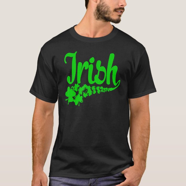 Camiseta Día de St Patricks Funny Lucky Shamrock Irish 1 (Anverso)