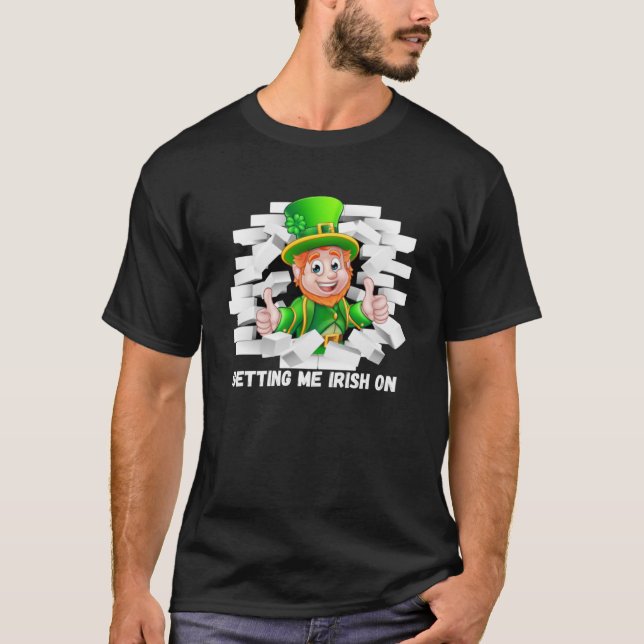 Camiseta Día de St Patricks Pattys Pixie Gnome Elfin Fay S (Anverso)