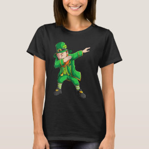 Camiseta Dia de Sta Patricks divertida, Dabbing Leprechaun 