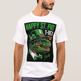 Camiseta Día de T-rex St Patricks