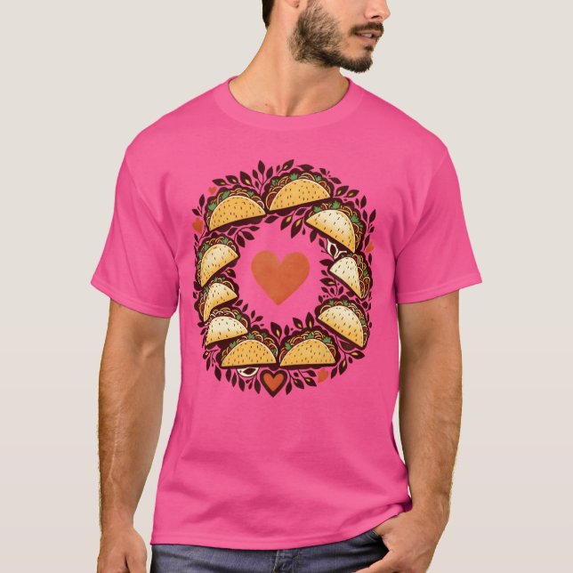 Camiseta Día de tacos amor divertido (Anverso)