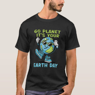 Camiseta Día de Tierra Cuta Go Planet Earth Day 1970-2024