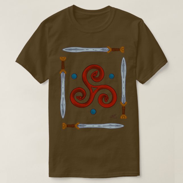 Camiseta Día de todas las serpientes Triskel por perseguir  (Diseño del anverso)