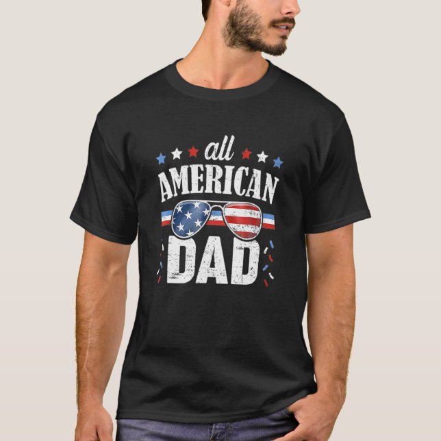 Camiseta Día De Todos Los Padres Del 4 De Julio De Los Esta (Anverso)