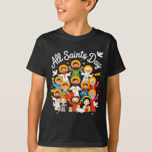 Camiseta Día de Todos los Santos Niños Católico St Francis