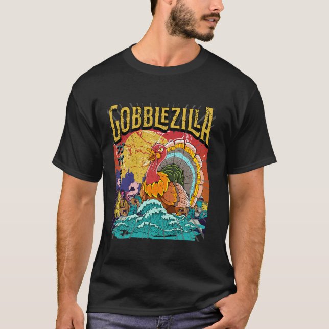 Camiseta Día de Turquía Día de Acción de Gracias Gobblezill (Anverso)