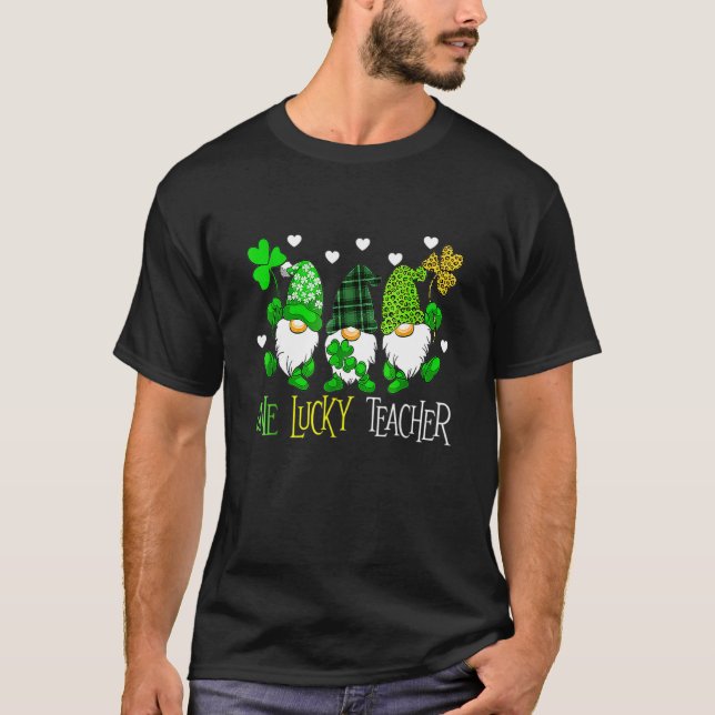 Camiseta Día de un afortunado profesor irlandés del leopard (Anverso)