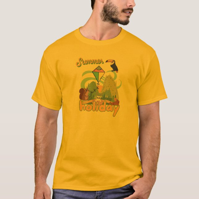 CAMISETA DÍA DE VACACIONES DE VERANO (Anverso)