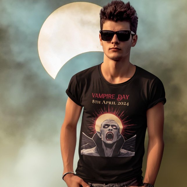 Camiseta Día de vampiros de eclipse solar total (Subido por el creador)