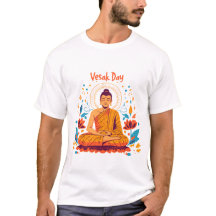día de Vesak, ilustración de buda para el día de V