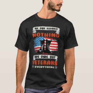 Camiseta Día de Veteranos de la Bandera Americana Gracias V