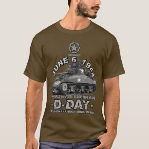 Camiseta Día de veteranos del Día D HVSS Sherman
