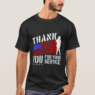 Camiseta Día de Veteranos Gracias Por Su Servicio