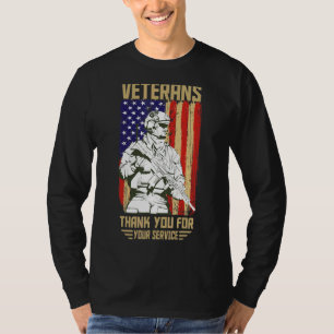 Camiseta Día de Veteranos Gracias Por Su Servicio