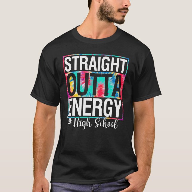 Camiseta Dia de vida del profesor de energía de la Escuela  (Anverso)