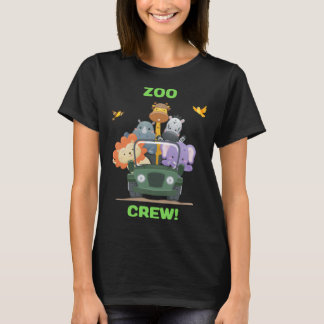 Camiseta Día de zoológico y lindo equipo del zoológico