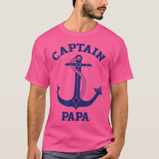 Camiseta Día del Abuelo Ancla Náutica Capitán Papá