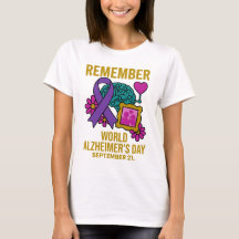Día del Alzheimer Recordar Corazón Marco Cinta Mor