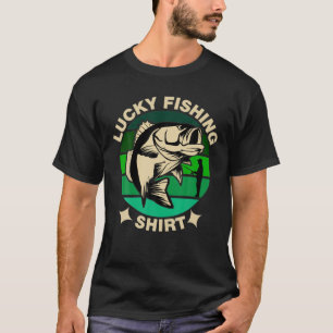 Camiseta Día del amante de la pesca afortunado Shamrock St 