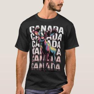 Camiseta Día del Amor Canadá Alces Raíces Visita Favorita N