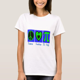 Camiseta Día del amor pi de la paz