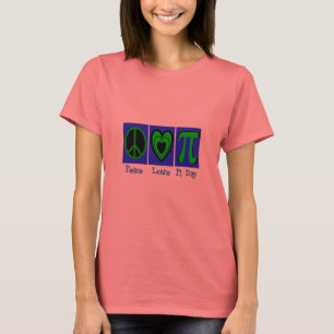 Camiseta Día del amor pi de la paz