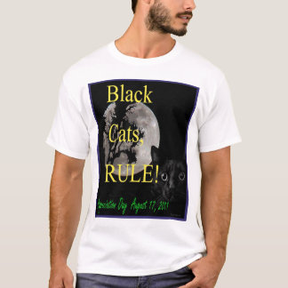 Camiseta Día del aprecio del gato negro