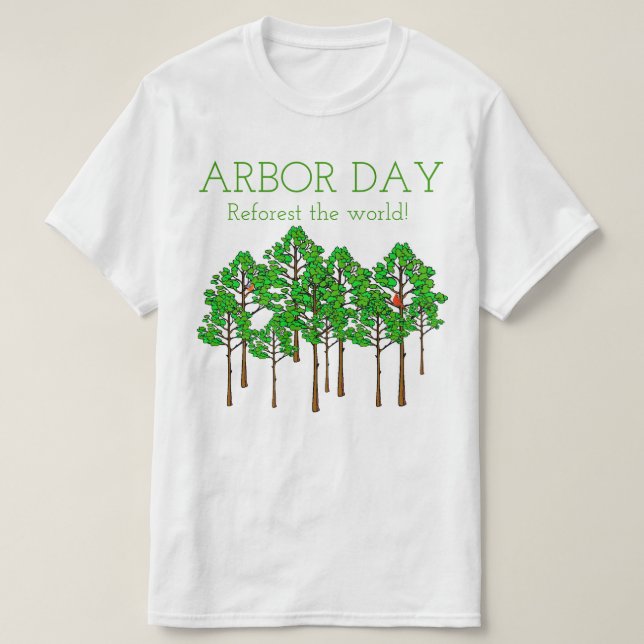 Camiseta Día del árbol (Diseño del anverso)