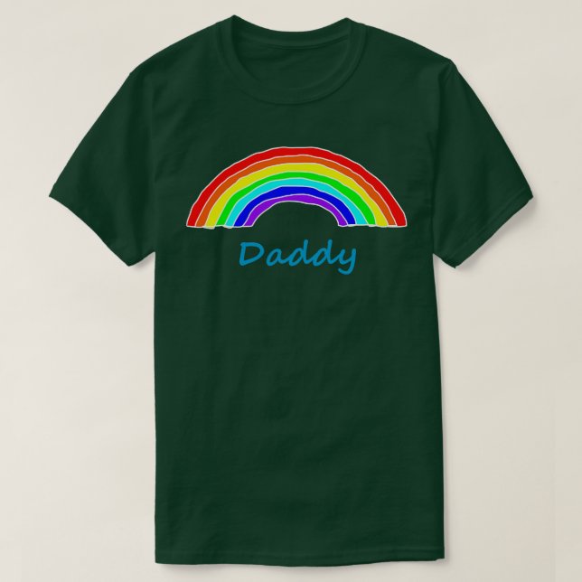 Camiseta Día del arcoiris de papá para padres (Diseño del anverso)