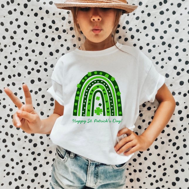 Camiseta Día del Arcoiris de Shamrock Green Boho (Subido por el creador)
