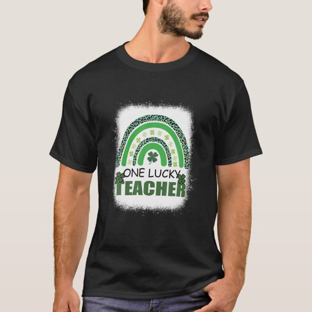 Camiseta Día Del Arcoiris Del Leopardo Arcoiris De Un Afort (Anverso)