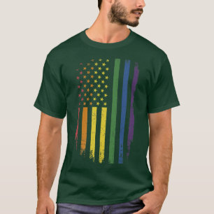 Camiseta Día del arcoiris estadounidense para la igualdad