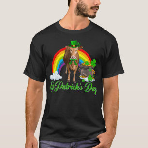 Camiseta Día del Arcoiris Sta Patrocinadores Vaca Shamrock
