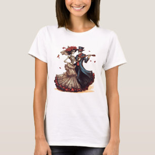 Camiseta Día del baile del esqueleto muerto
