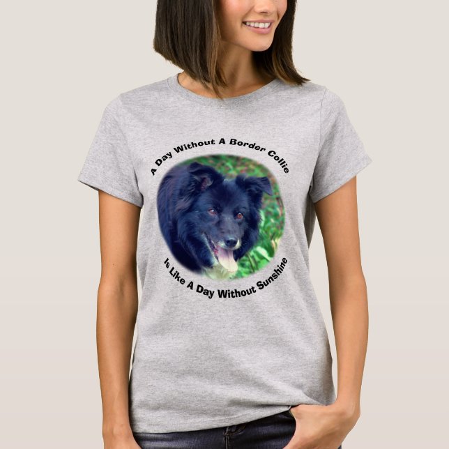 Camiseta Día del Border Collie Sin Sol (Anverso)