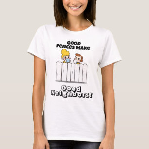 Camiseta Día del Buen Vecino: amistosos vecinos con café