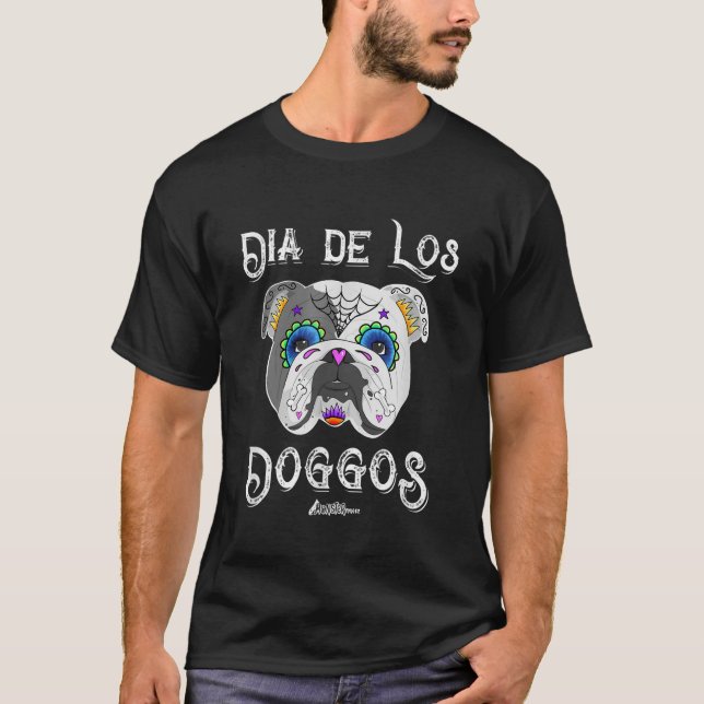 Camiseta Día del Bulldog inglés de la pesadilla del azúcar  (Anverso)