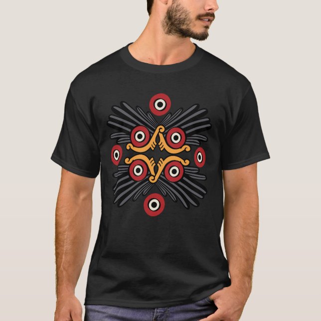 Camiseta Día del calendario azteca 09 - Atl (Anverso)