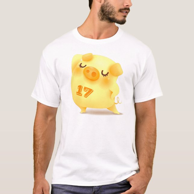 Camiseta Día del cerdo amarillo, 17 (Anverso)