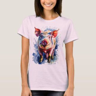 Camiseta Día del cerdo T-shart rosa increíble