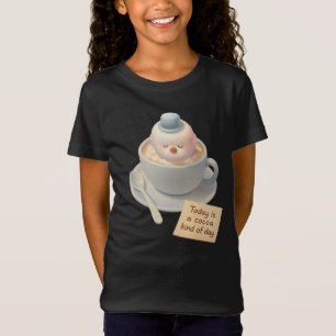 Camiseta Día del Chocolate Caliente: Arte de Marshmallow Bi