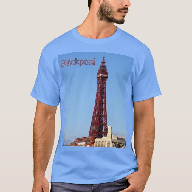 Camiseta Día del cielo azul de la Torre Blackpool  (Anverso)
