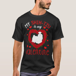 Camiseta Día del Corazón Animal de Perro Shih Tzu Mi Día de