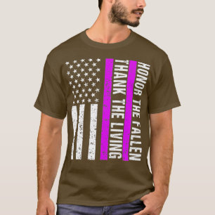 Camiseta Día del Corazón Púrpura Veterano Militar Estadouni