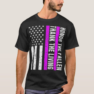 Camiseta Día del Corazón Púrpura Veterano Militar Estadouni