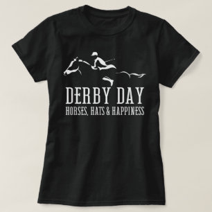 Camiseta Día del Derby Sedas y Sombreros de Caballo Jockey
