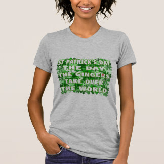 Camiseta Día del Día- del St Patricks los jengibres asumen
