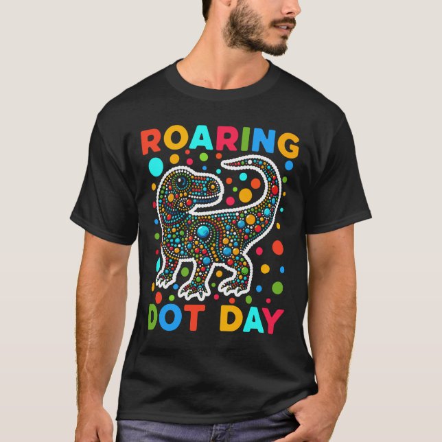 Camiseta Día del Dot de Dinosaurios (Anverso)