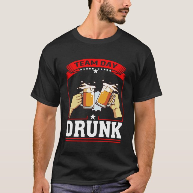 Camiseta Día del equipo Beerk Beer Garage Day Drinker (Anverso)