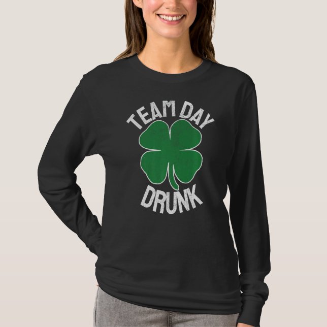Camiseta Día del Equipo Borracho St Patrick S Día Cotizació (Anverso)